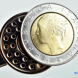 ゴルフマーカー マグネットマーカー  12548-474　コインマーカー シルバー クリッ 　ビンテージコインマーカー　 1枚目の画像