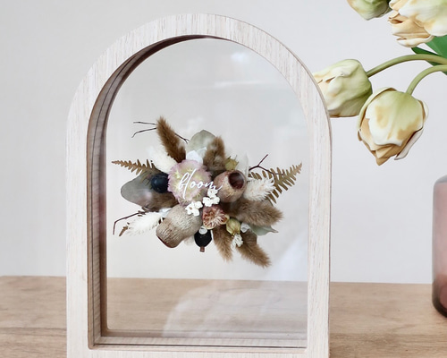 一点物・《bloom》アーチフレームのドライフラワーアレンジメント