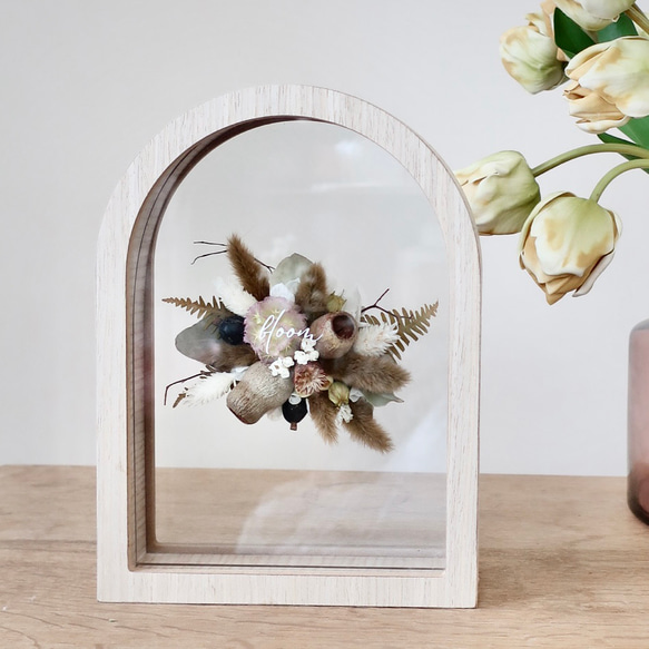 一点物・《bloom》アーチフレームのドライフラワーアレンジメント