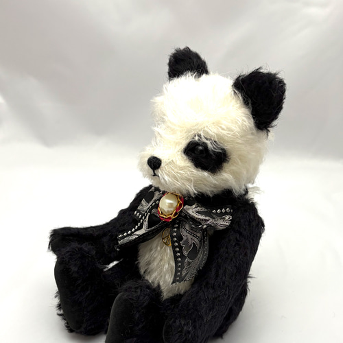 国内作家様　パンダ　テディベア　ぬいぐるみ テディパンダ ぬいぐるみ P-kan ＊ teddy 通販 19407960｜Creema