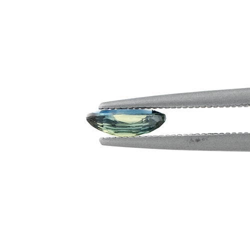 イエローxブルーの色彩美】バイカラーサファイア 0.76ct 天然石 まるむ