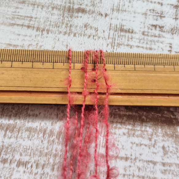 sale　手染め糸　レインボー染めふわふわループヤーン　100g  1007 3枚目の画像