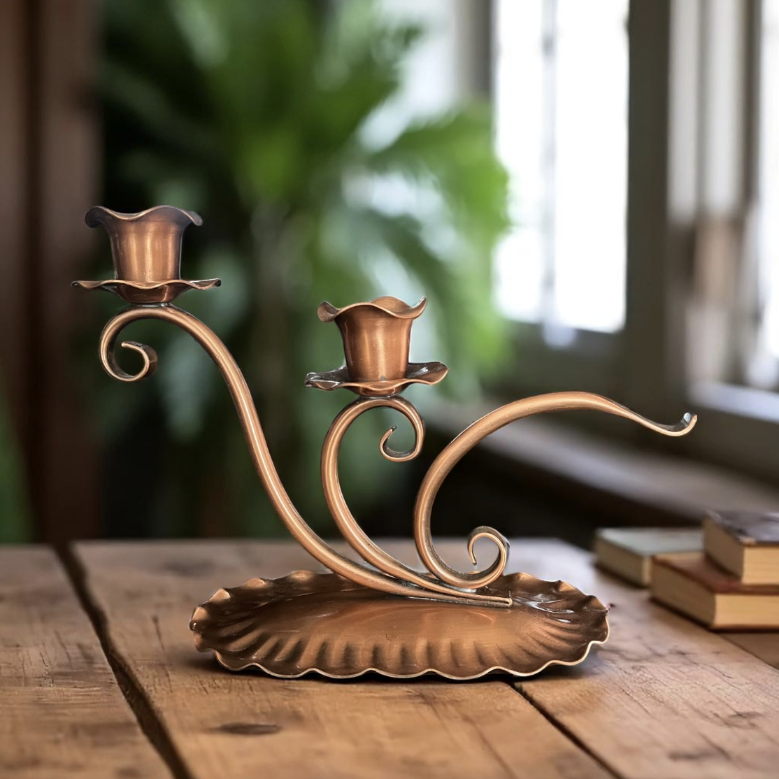 アメリカンアンティーク 燭台（ショクダイ）ロウソクを立てるもの