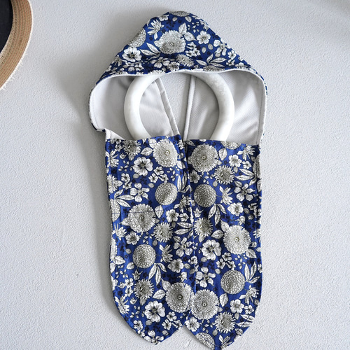 接触冷感ネッククーラーカバー/アイスリング 保冷剤 結ぶのが苦手な人