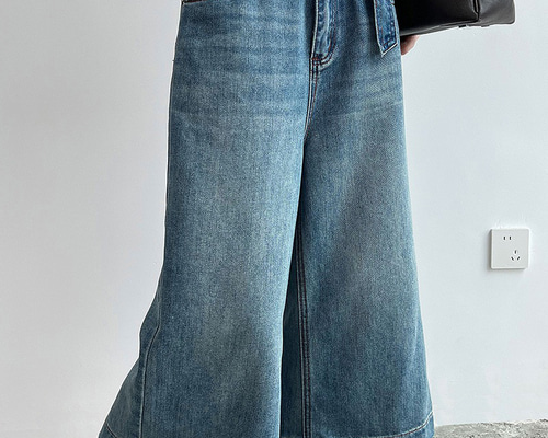 新品未使用 インゲボルグ ワイドパンツ ガウチョ キュロット デニム Amazon | [トナリ] レディース キュロットパンツ 七分丈 デニム