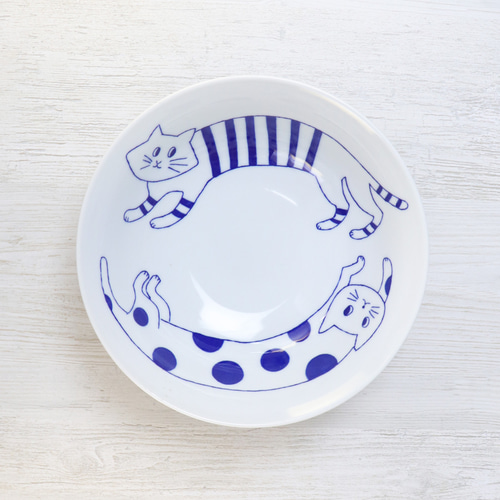 お散歩ネコ ラーメン丼 2柄組【美濃焼】 お椀・ボウル・鉢 hama