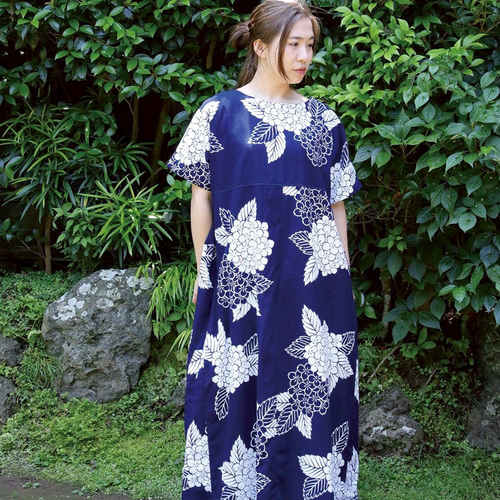 浴衣リメイクワンピース m71 Amazon.co.jp: おしゃれ浴衣リメイクワンピースウエストリボン付