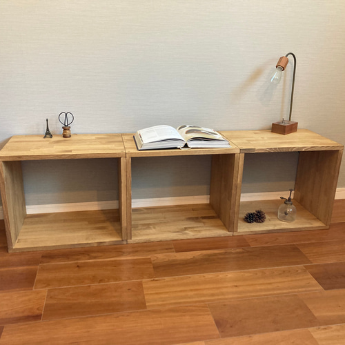 スタッキングシェルフ 3個セット 机/テーブル/収納/ベンチ 棚