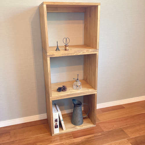 スタッキングシェルフ 3個セット 机/テーブル/収納/ベンチ 棚