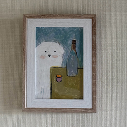 絵画。原画【かわいいマルジースはジュースが好き】 絵画。原画【かわいいマルジースはジュースが好き】 絵画 アカザ