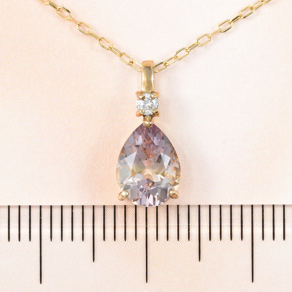 K10 アメトリン ダイヤ ペンダントトップ CJ005CIBSN