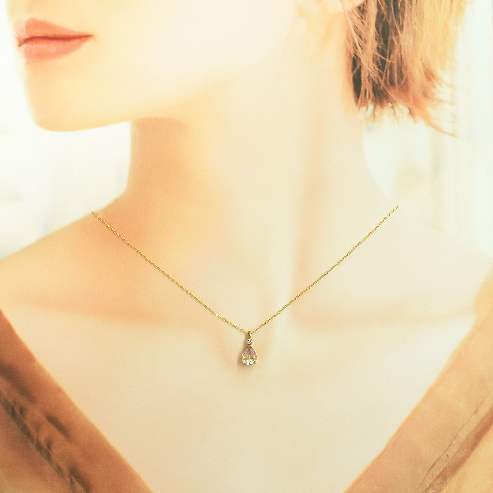 K10 アメトリン ダイヤ ペンダントトップ CJ005CIBSN