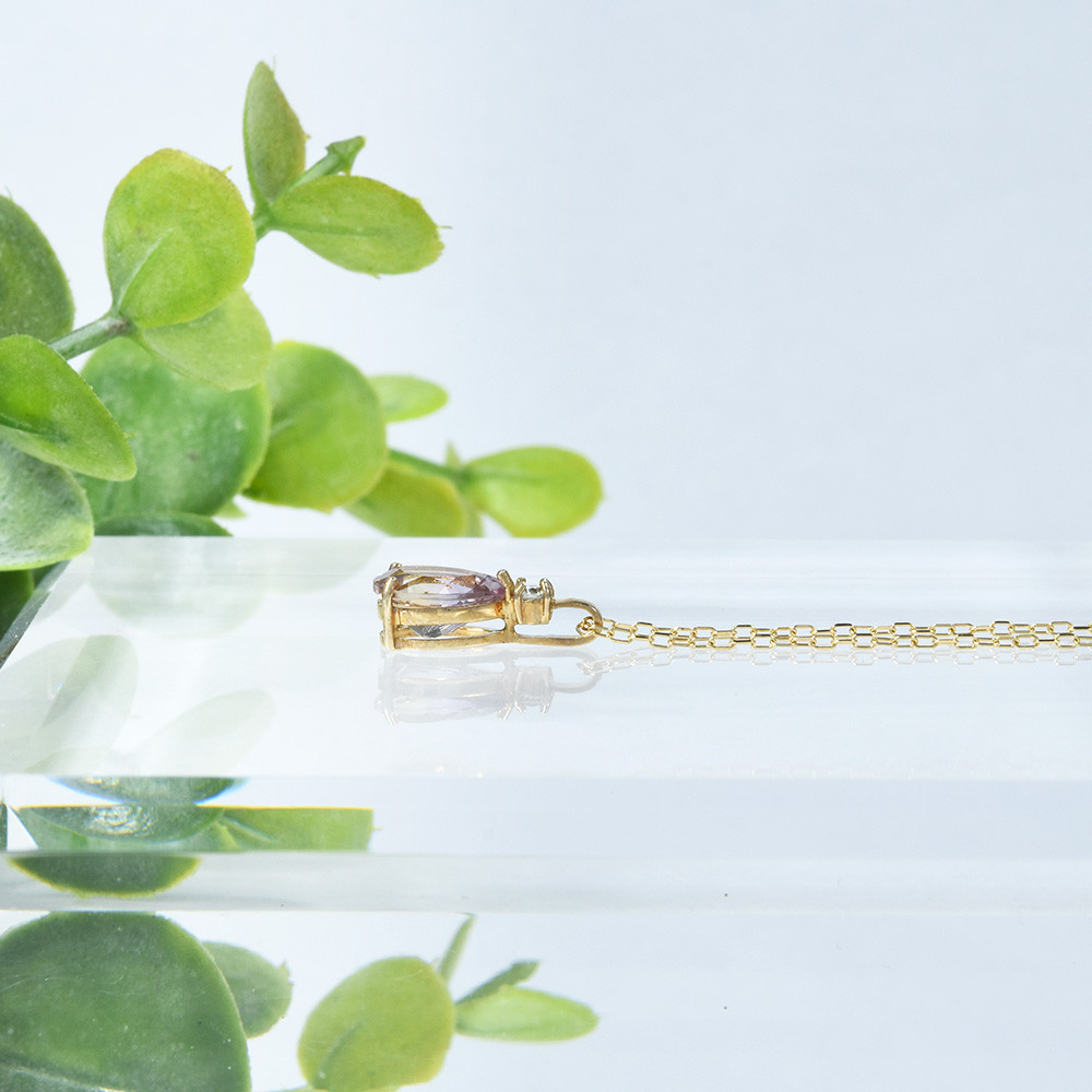 K10 アメトリン ダイヤ ペンダントトップ CJ005CIBSN