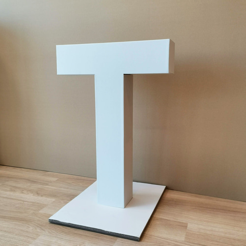 特大アルファベット立体オブジェ【T】 その他インテリア雑貨 HACO-LABO