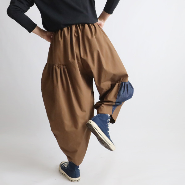 春うららＳＡＬＥ　愉快なパンツ　８５cm　贅沢ギャザータック入 ボール バルーン パンツ 変形Y51A