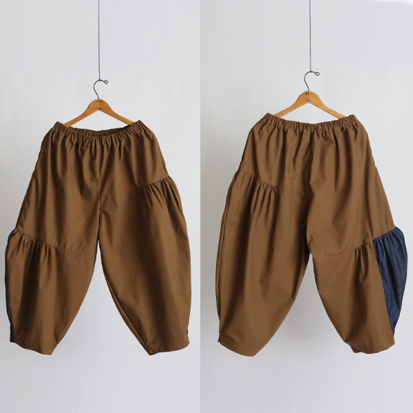 春うららＳＡＬＥ　愉快なパンツ　８５cm　贅沢ギャザータック入 ボール バルーン パンツ 変形Y51A