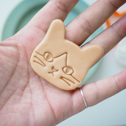 ちびねこ（ハチワレ）　クッキー型 2枚目の画像