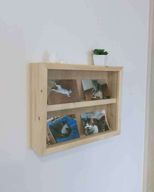 カードディスプレイケース(ナチュラル) 壁掛け カード トレカ 写真