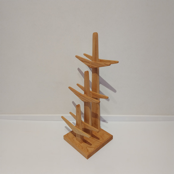 スリッパツリー ～6足用・クリの木・スリッパラック～ 靴箱・下駄箱