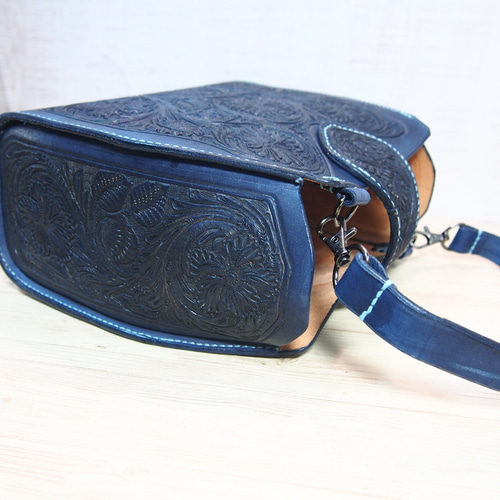 革カービング「2WAYショルダーバッグ」 ショルダーバッグ