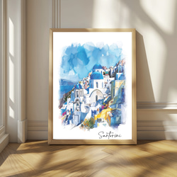 ガエーゴス　サントリーニ　絵画　アート il_fullxfull.5893519067_cfrx.jpg