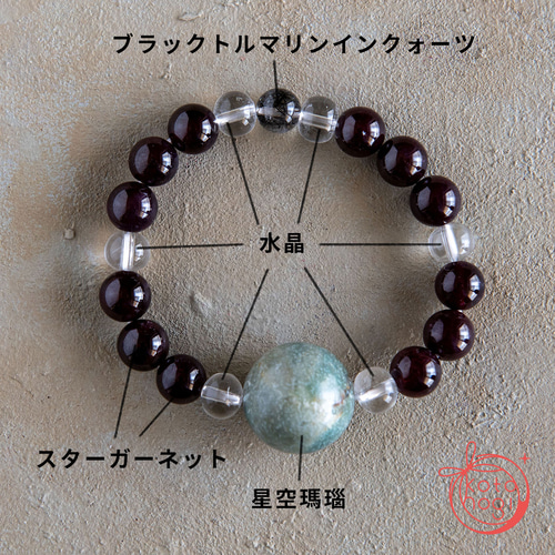 癒しと潜在能力を引き出すお守りブレスレット「祝り」｜星空瑪瑙