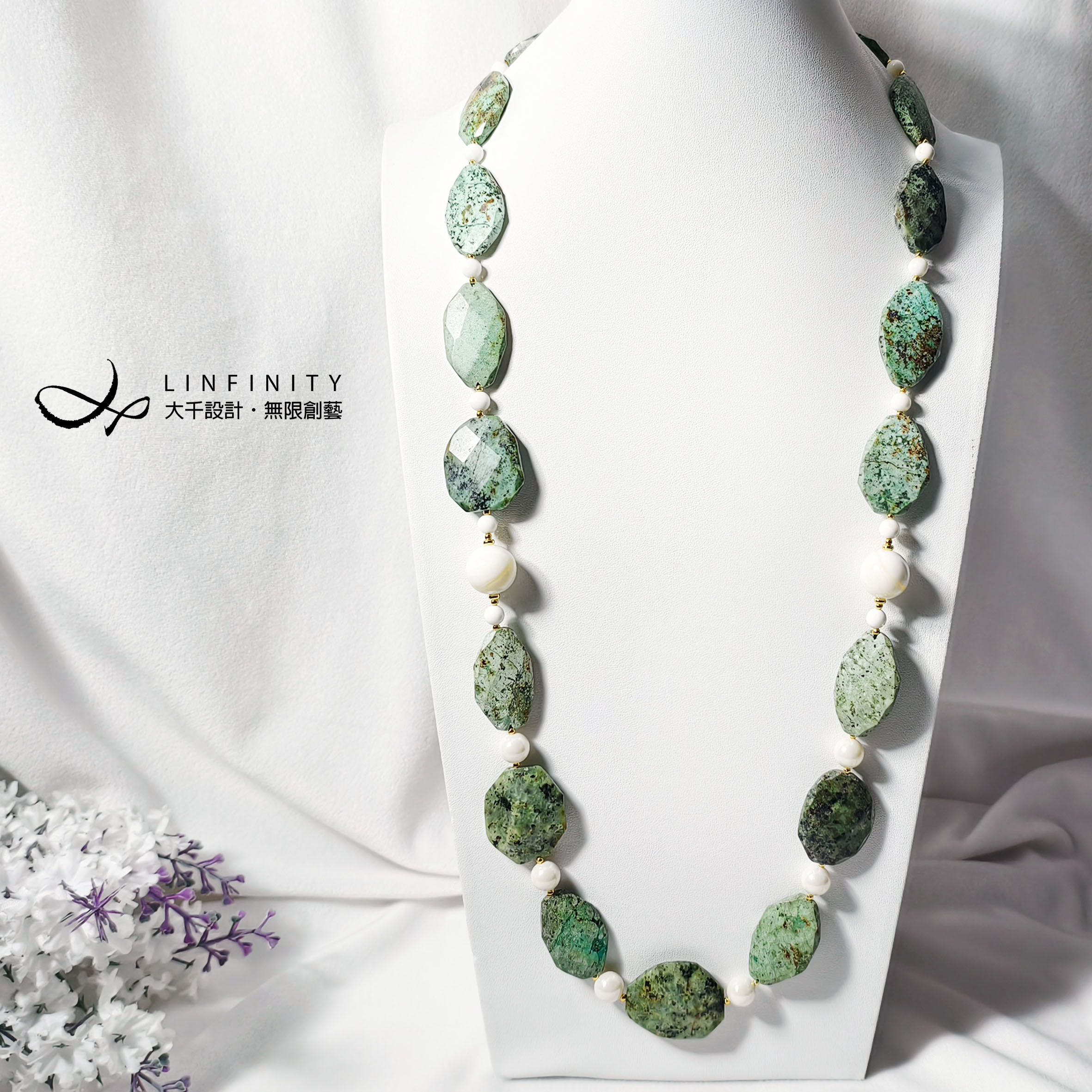 ✦❀ 中国の旧正月を歓迎 | 宝石 50% オフ ❀✦ 天然ターコイズダイヤモンドファセットスライス、ゴールドシャコガイビーズ、