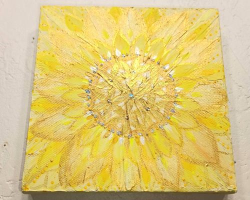 太陽と宇宙のエネルギーを宿す幸せアート 金陽花〜光咲くひまわりFOL