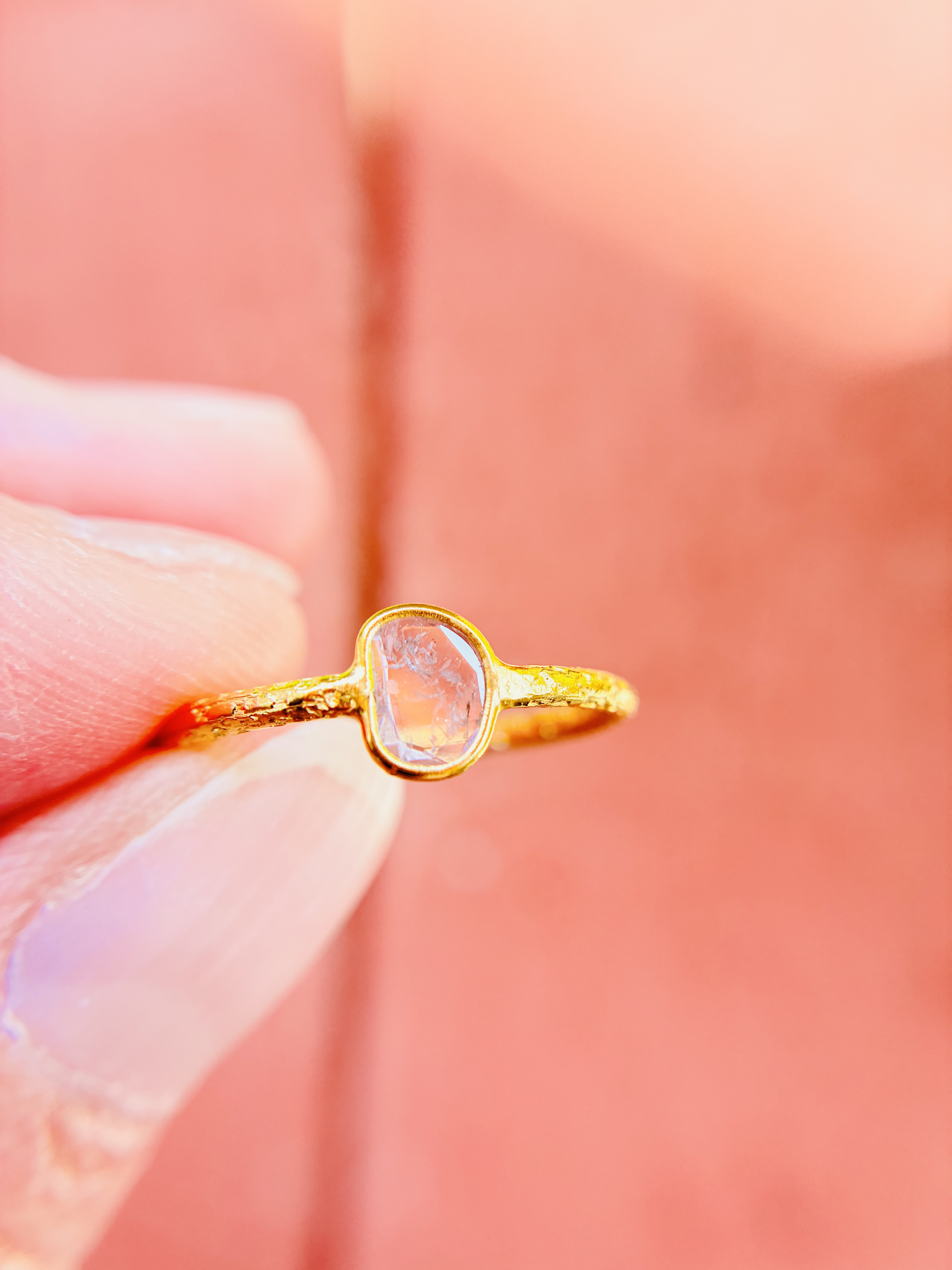 スライスダイヤモンド　リング　12号　③