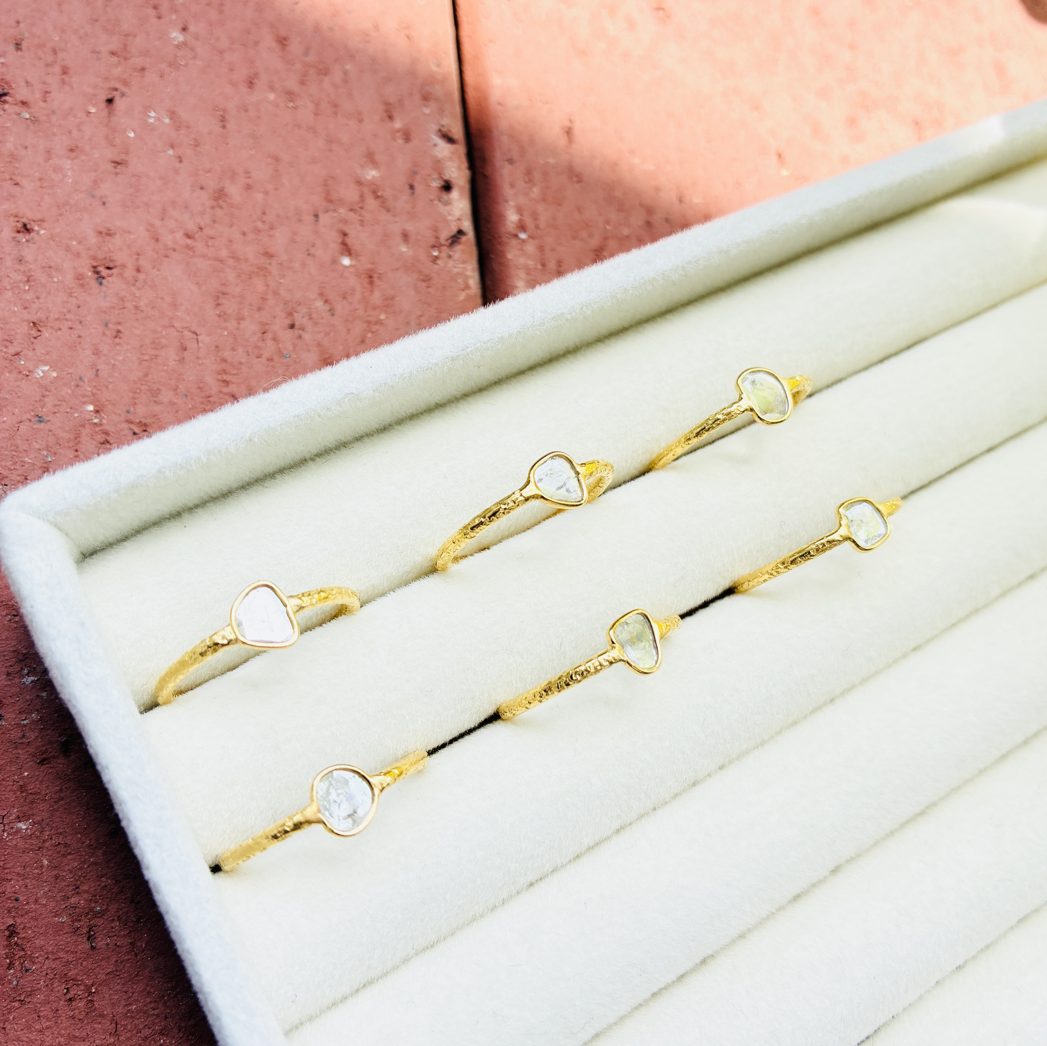 スライスダイヤモンド　リング　12号　③