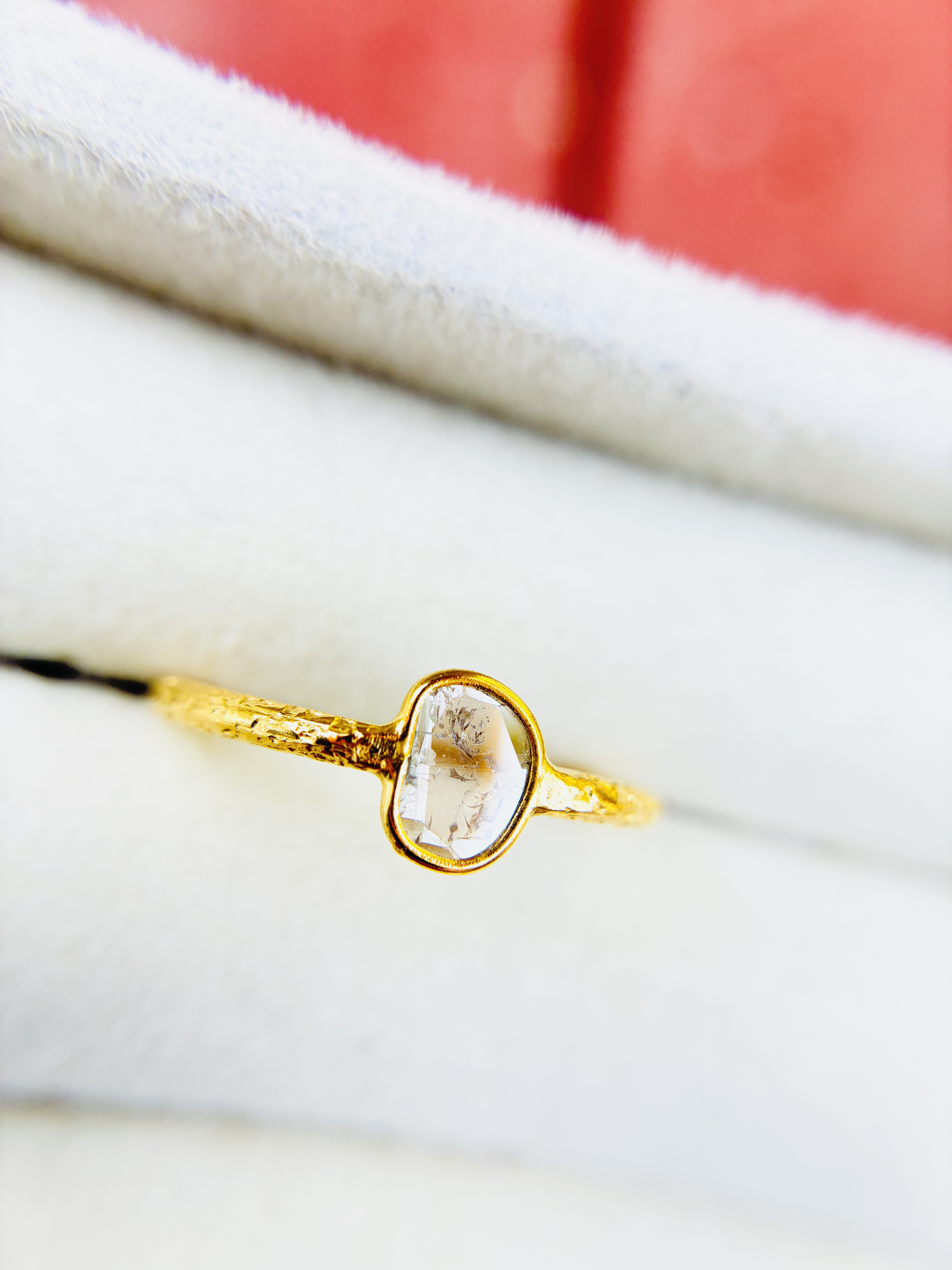 スライスダイヤモンド　リング　12号　③