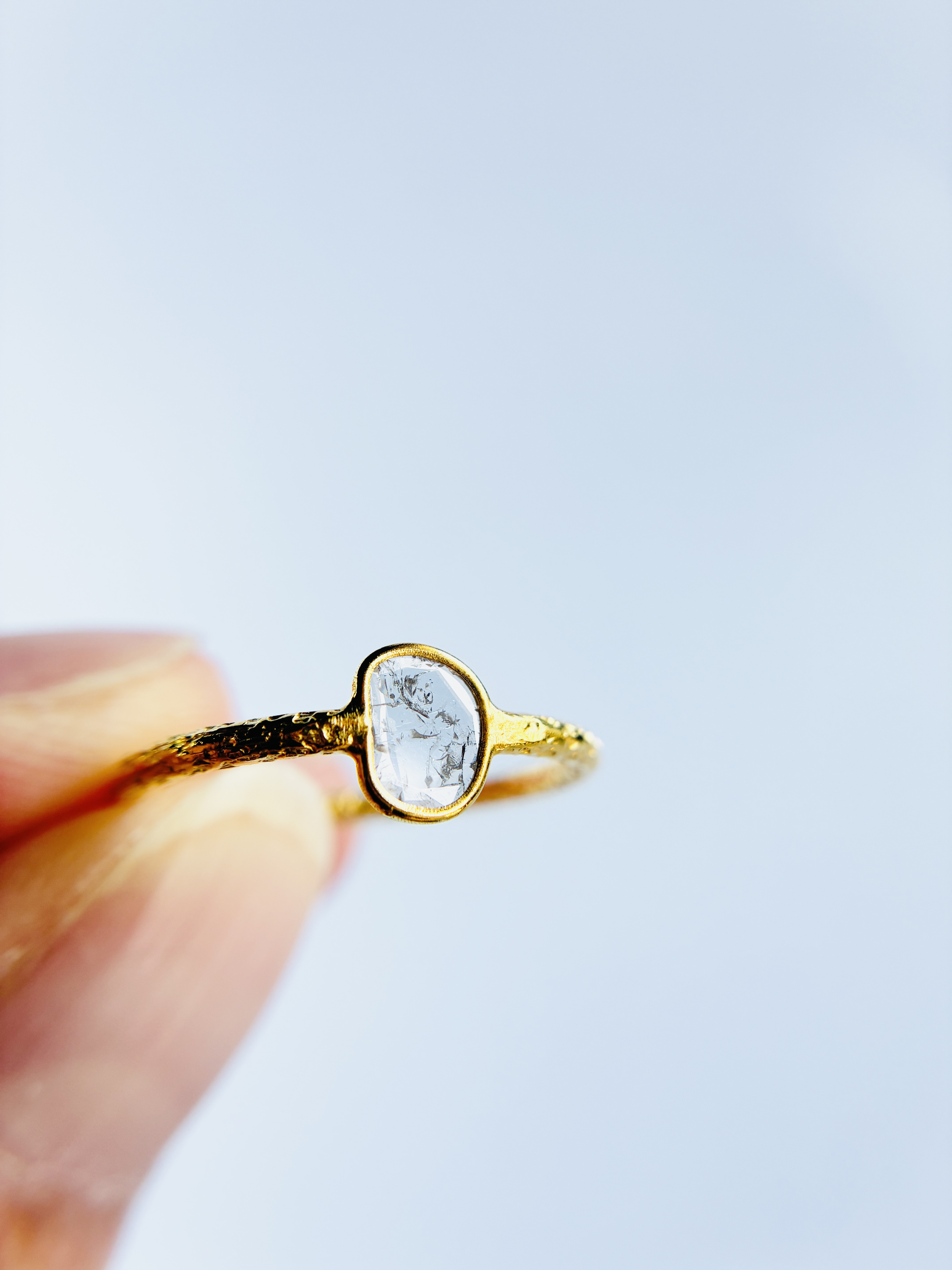 スライスダイヤモンド　リング　12号　③