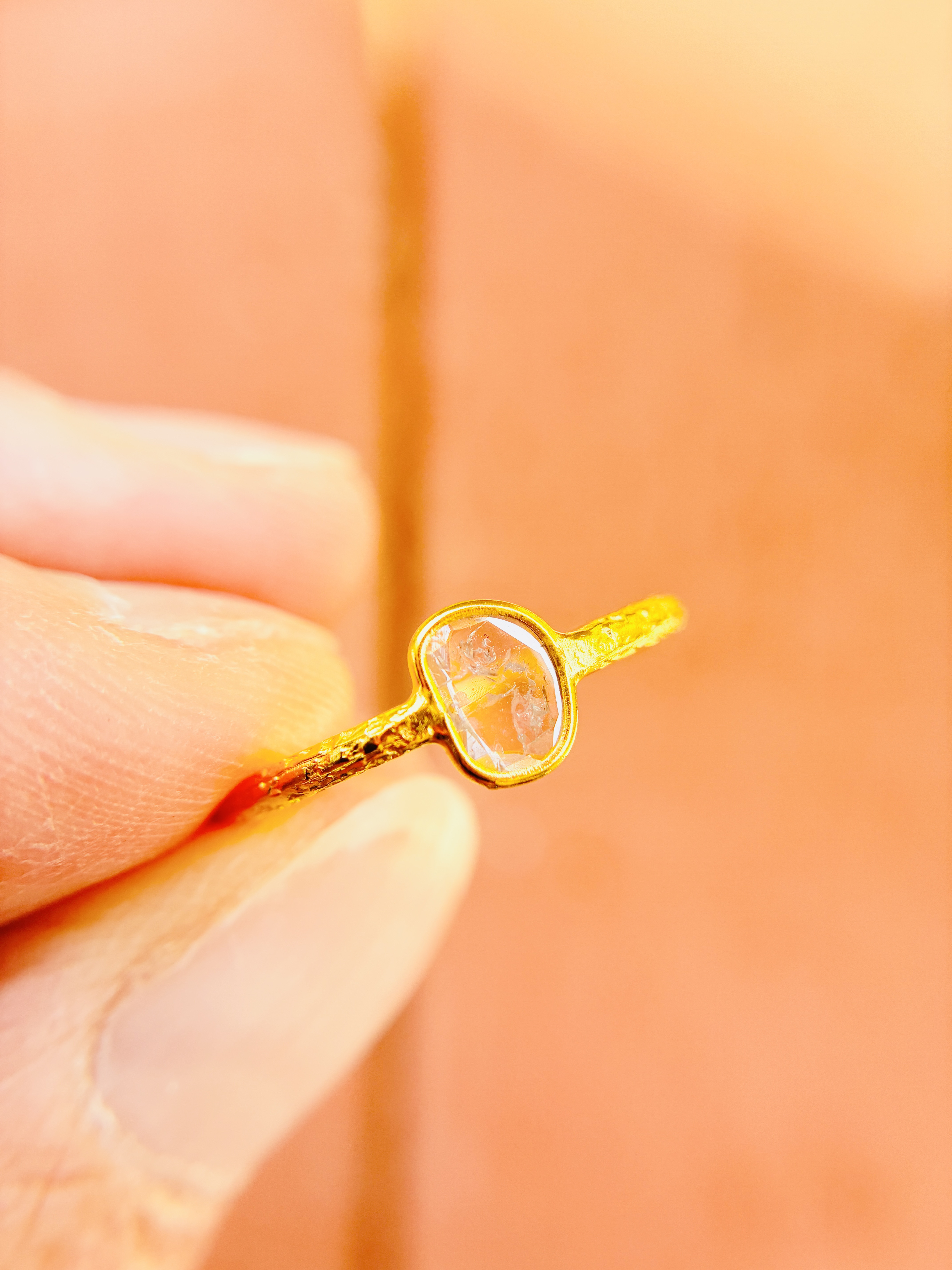 スライスダイヤモンド　リング　12号　③