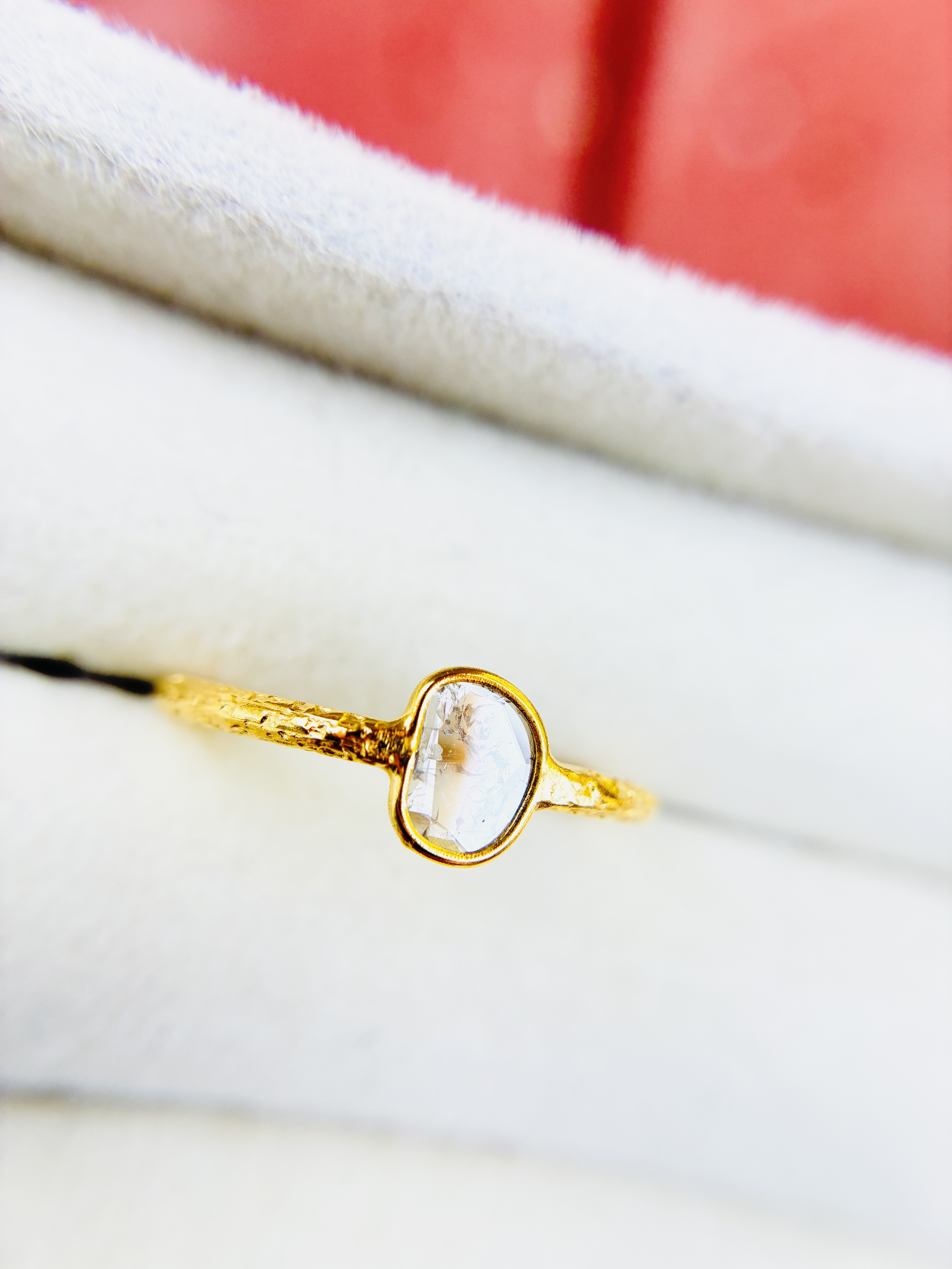 スライスダイヤモンド　リング　12号　③