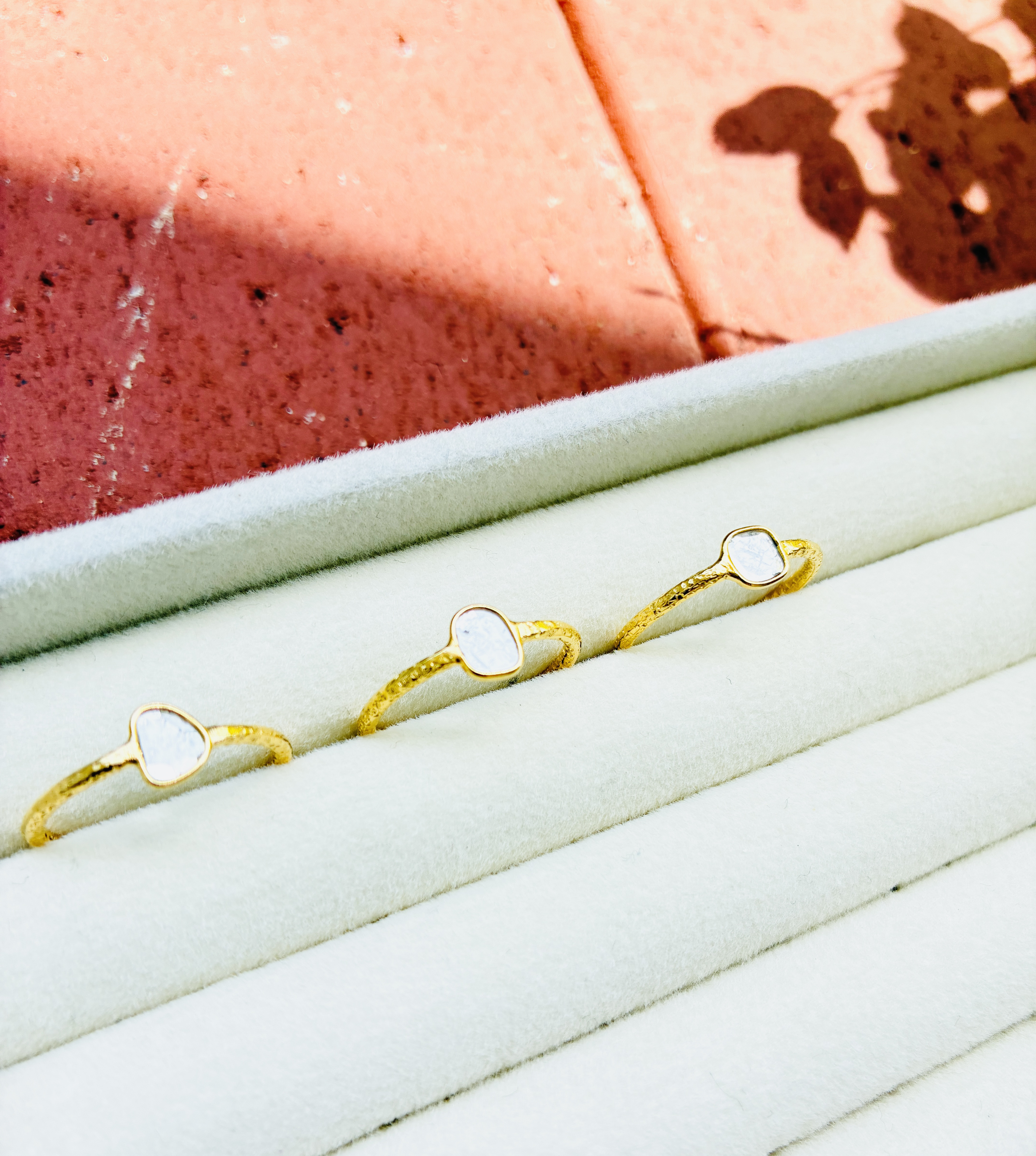 スライスダイヤモンド　リング　15号　①