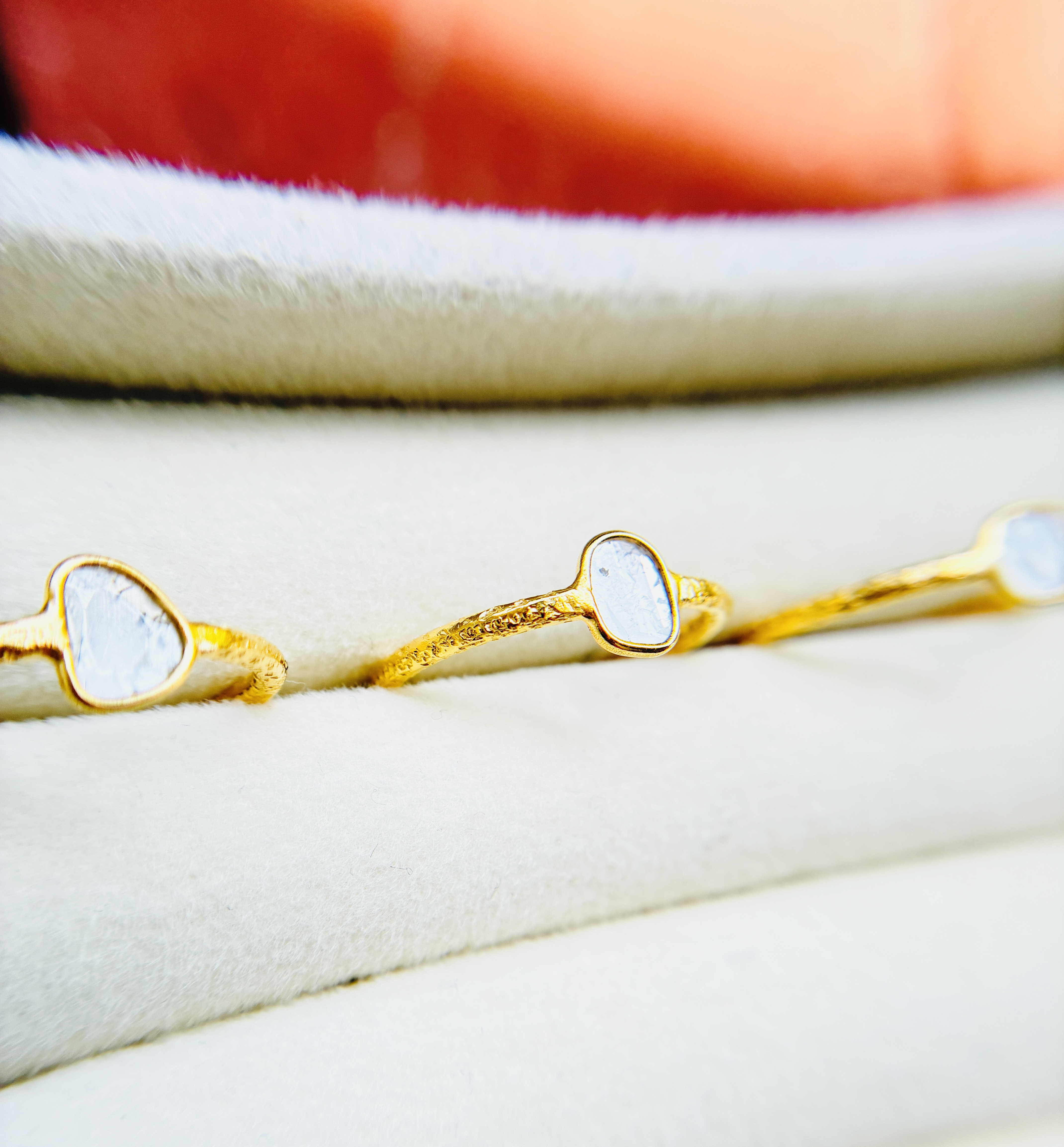 スライスダイヤモンド　リング　15号　①