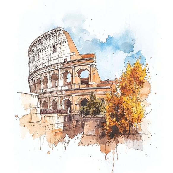 現代アート「ローマのコロッセオ」（3D painting） 現代アート「ローマのコロッセオ」（3D painting）