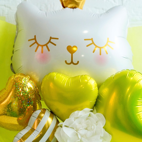 ねこちゃんブーケ バルーンギフト 発表会 結婚式 誕生日 周年 卒業