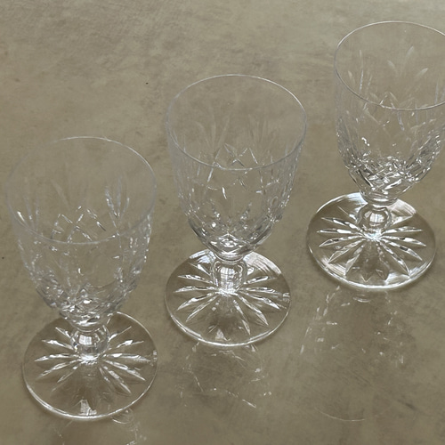 イギリスVintage シェリーグラス イギリス ガラス器 英国 クリスタル