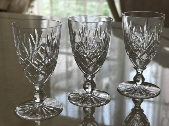 イギリスVintage シェリーグラス イギリス ガラス器 英国 クリスタル
