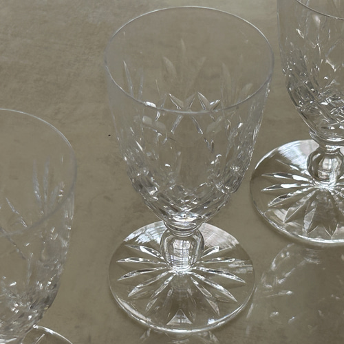 イギリスVintage シェリーグラス イギリス ガラス器 英国 クリスタル