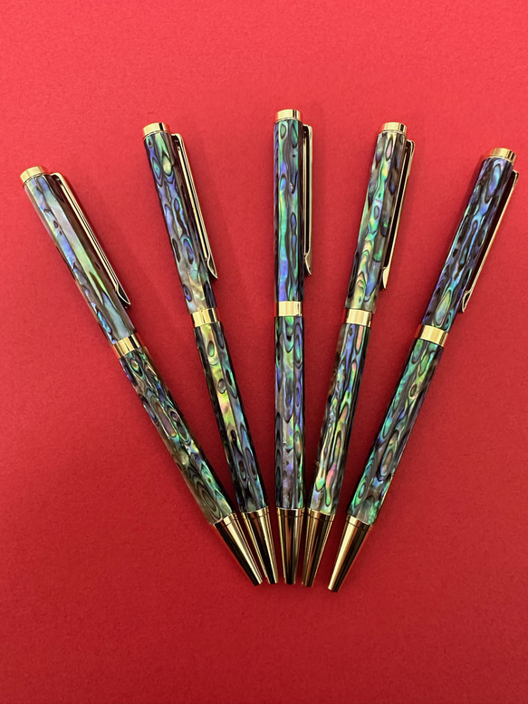 ⭕️カスタムボールペン 貝殻 ボールペン アバロン貝のボールペン 手作り 美品 その他アクセサリー