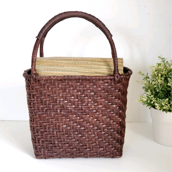 本藤網代カゴバック 本藤網代カゴバック 本藤網代カゴバック 本藤網代カゴバック 網代