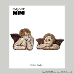 天使 システィーナの聖母 絵画 アート 刺繍ワッペン ワッペン