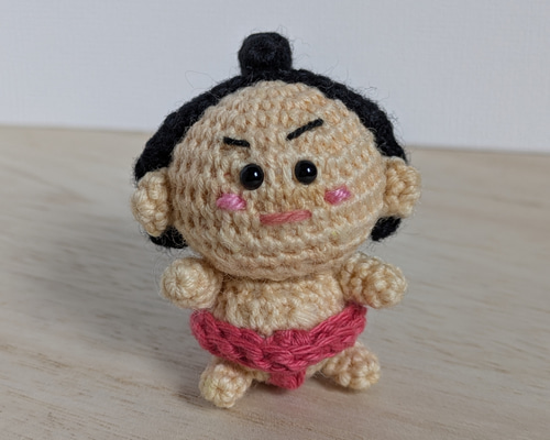 あみぐるみ お相撲さん 14 キーホルダー どすこい力士 あみぐるみ