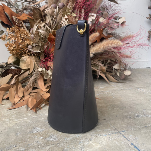 現物販売】栃木レザー製バケツハンドバッグ・ショルダーバッグ