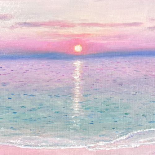 絵画　油絵　原画　アート　一点物　鯨　ブルー　海　ポップ　キュート　SM 絵画 油絵 原画 アート 一点物 鯨 ブルー 海 ポップ キュート SM