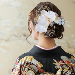 新作☆レジンヘアゴム　月夜の髪飾り　輝き ✳︎再再販✳︎レジン ヘアゴム ヘアアクセサリー 月 moon 夜空