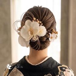 かすみ草 ヘアゴム セット ドライフラワー レジン アクセサリー 入学式