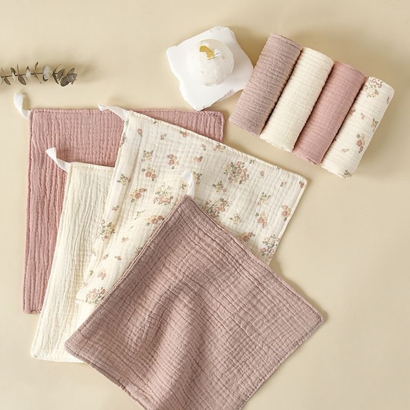 ガーゼハンカチ　4枚セット 2枚目の画像